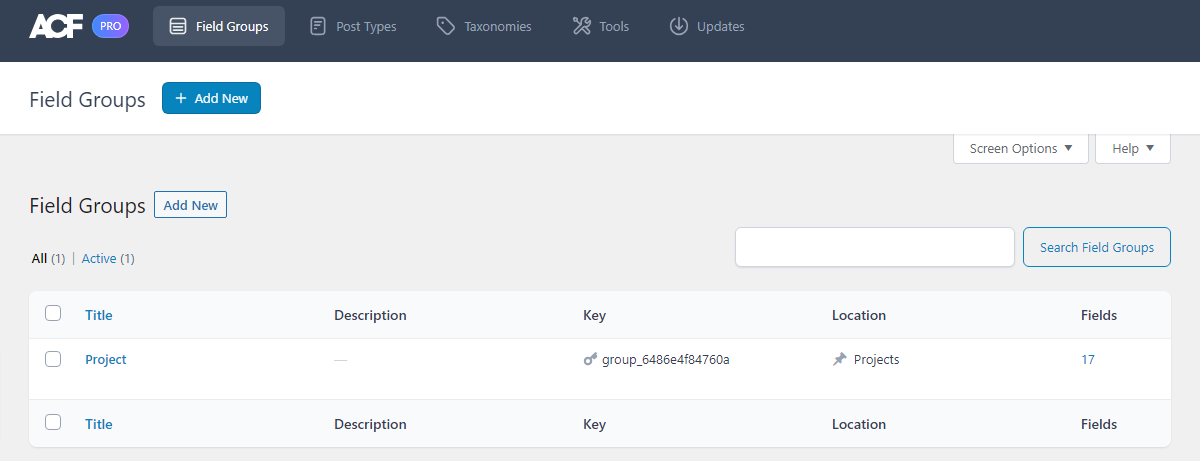 Advanced Custom Fields