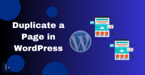 duplicate a page in WordPress